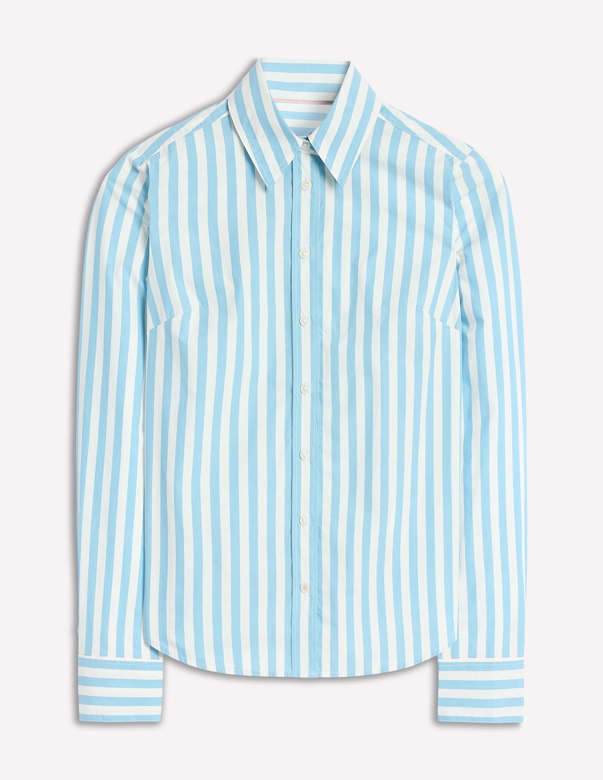 Chemise Sienna en coton-Rayé bleu œuf de cane - Image 5