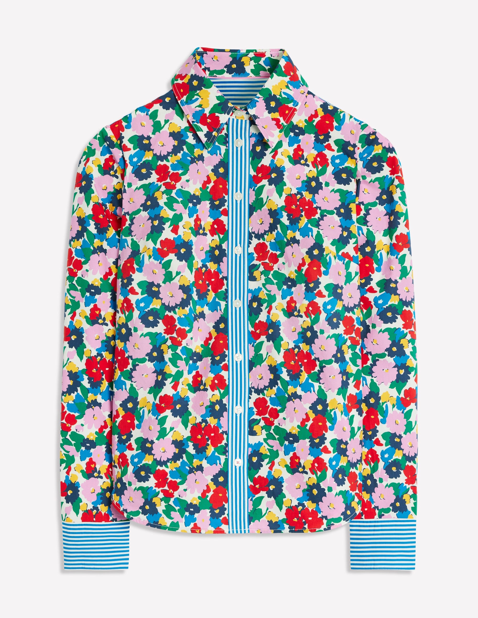 Chemise Sienna en coton-Multi, motif Painterly Meadow - Image 6