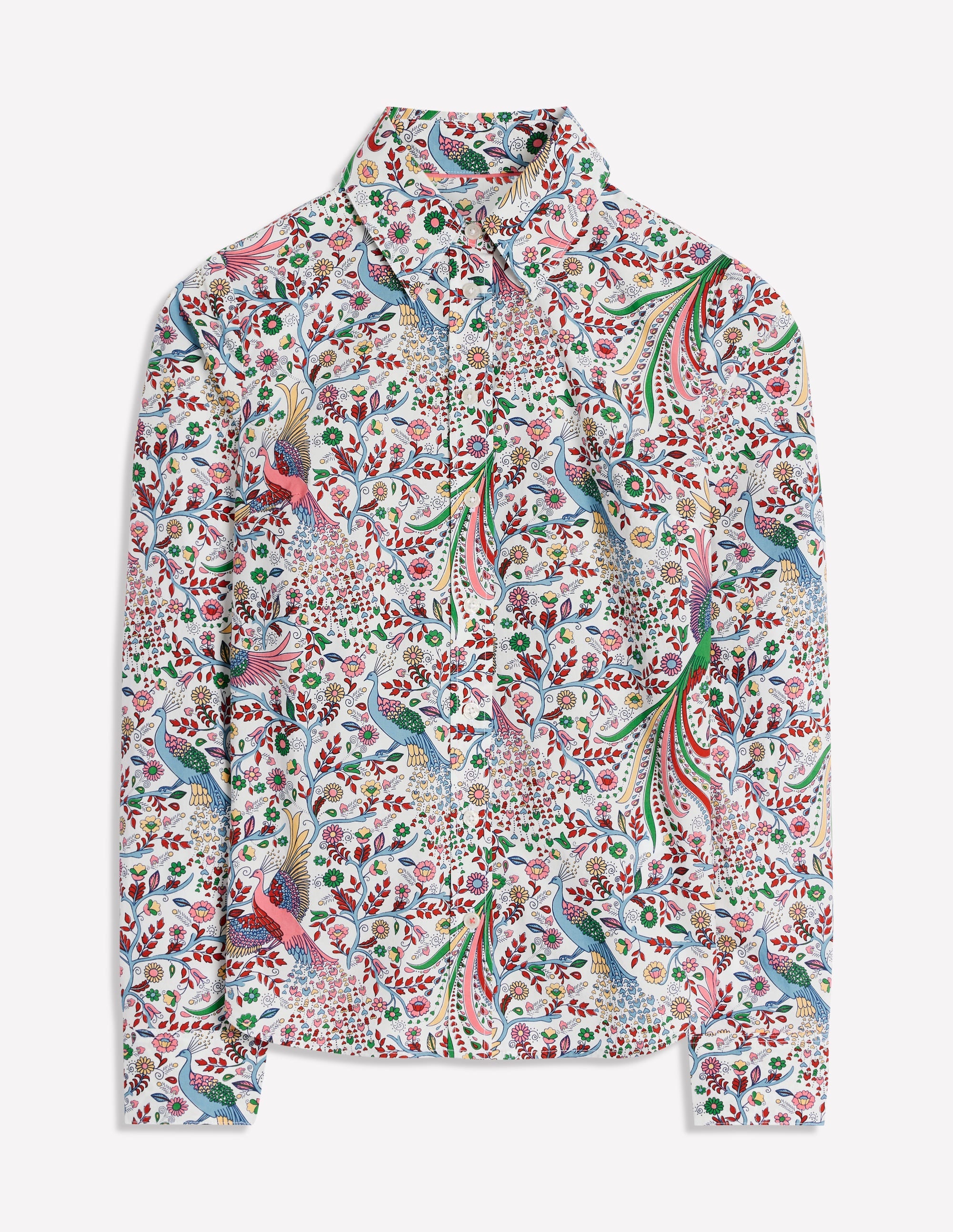 Chemise Sienna en coton-Multi, motif Enchanting Peacock - Image 7