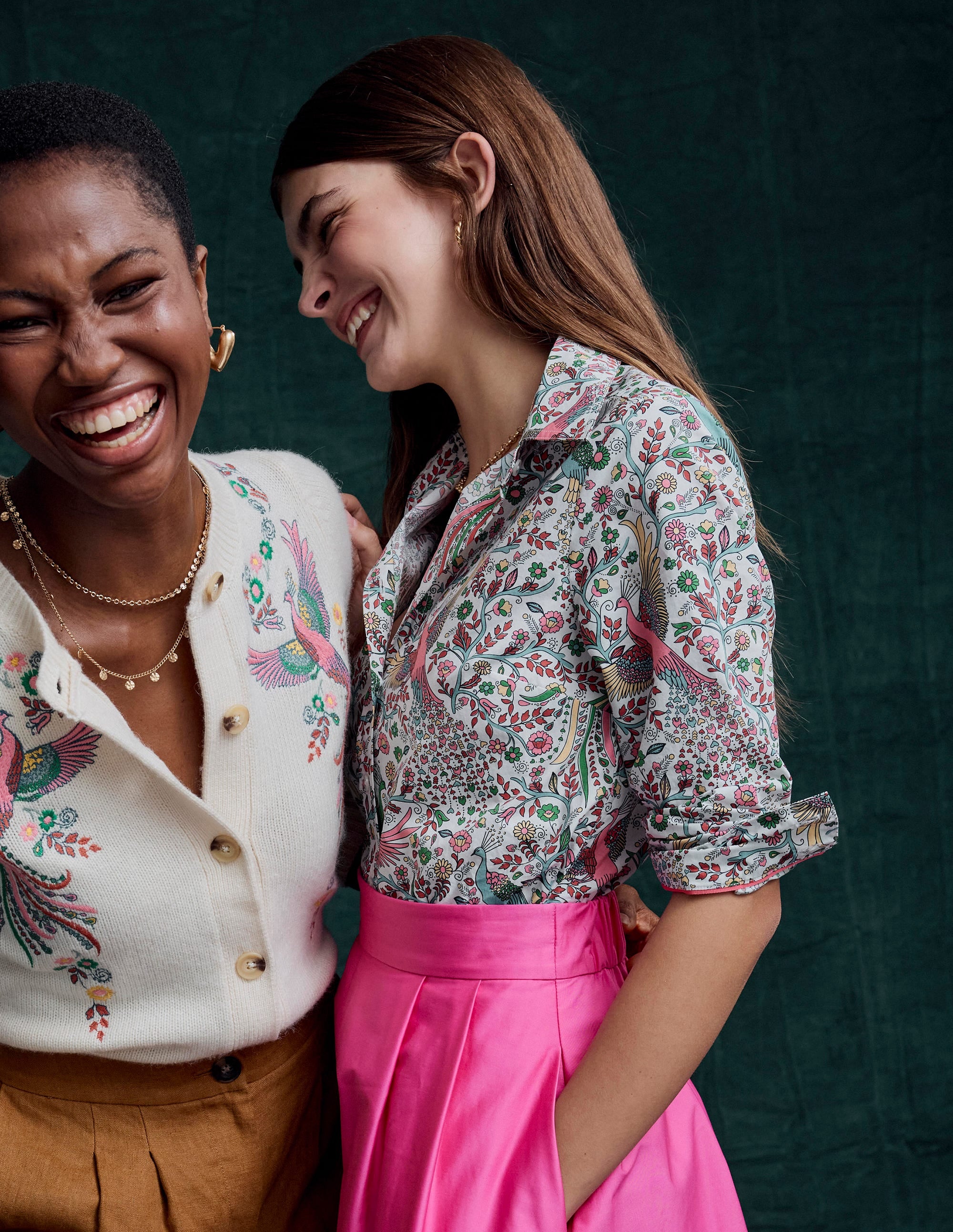 Chemise Sienna en coton-Multi, motif Enchanting Peacock - Image 6