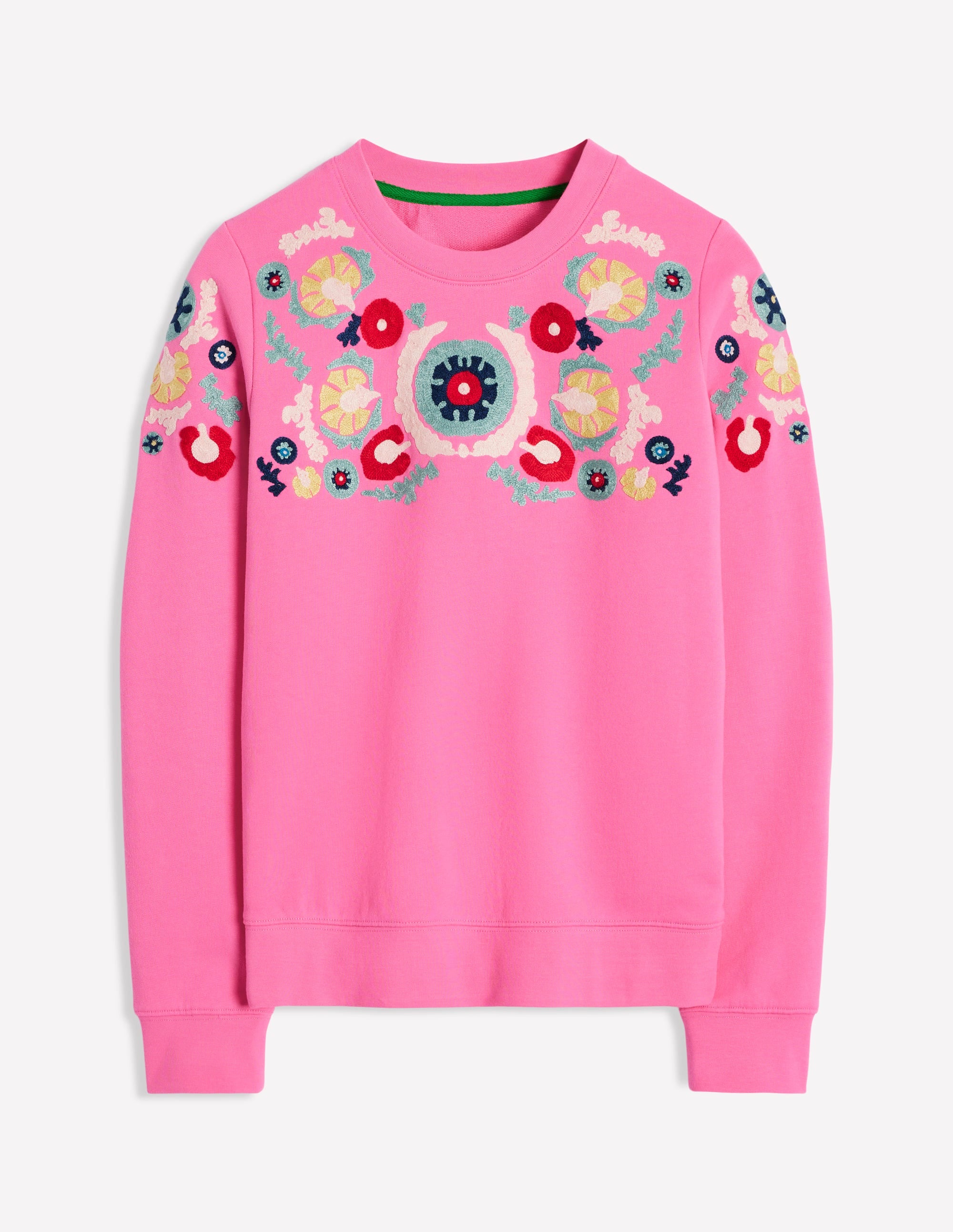 Hannah Sweatshirt mit Stickerei-Rosa Rose - Image 5