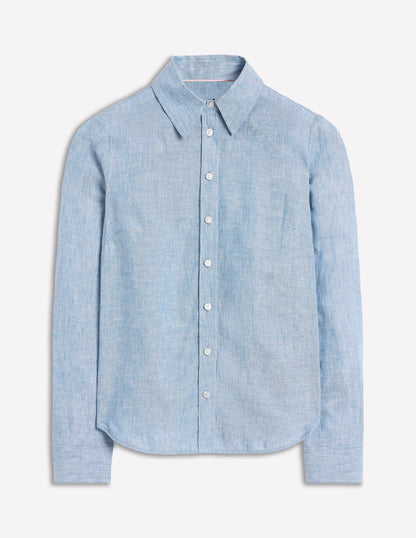 Sienna Leinenhemd-Chambray