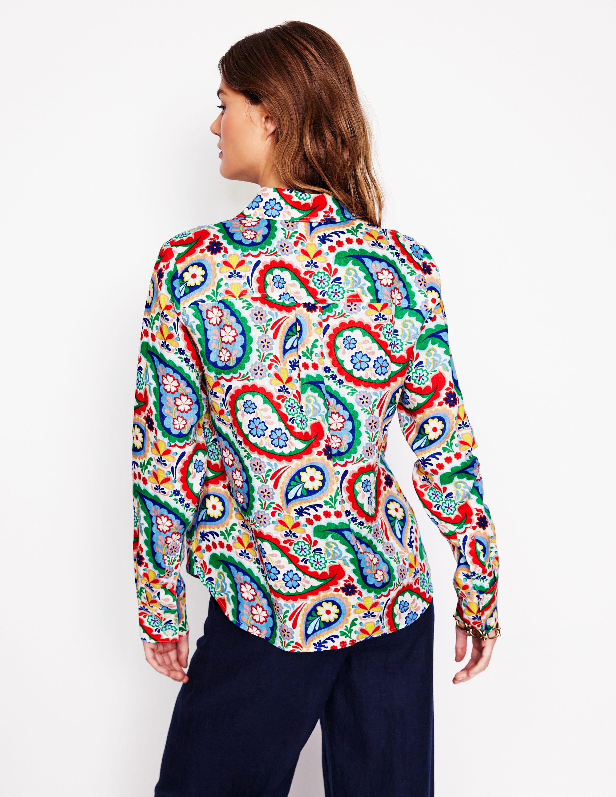 Chemise Sienna en lin-Motif Meadow Paisley multi - Image 5