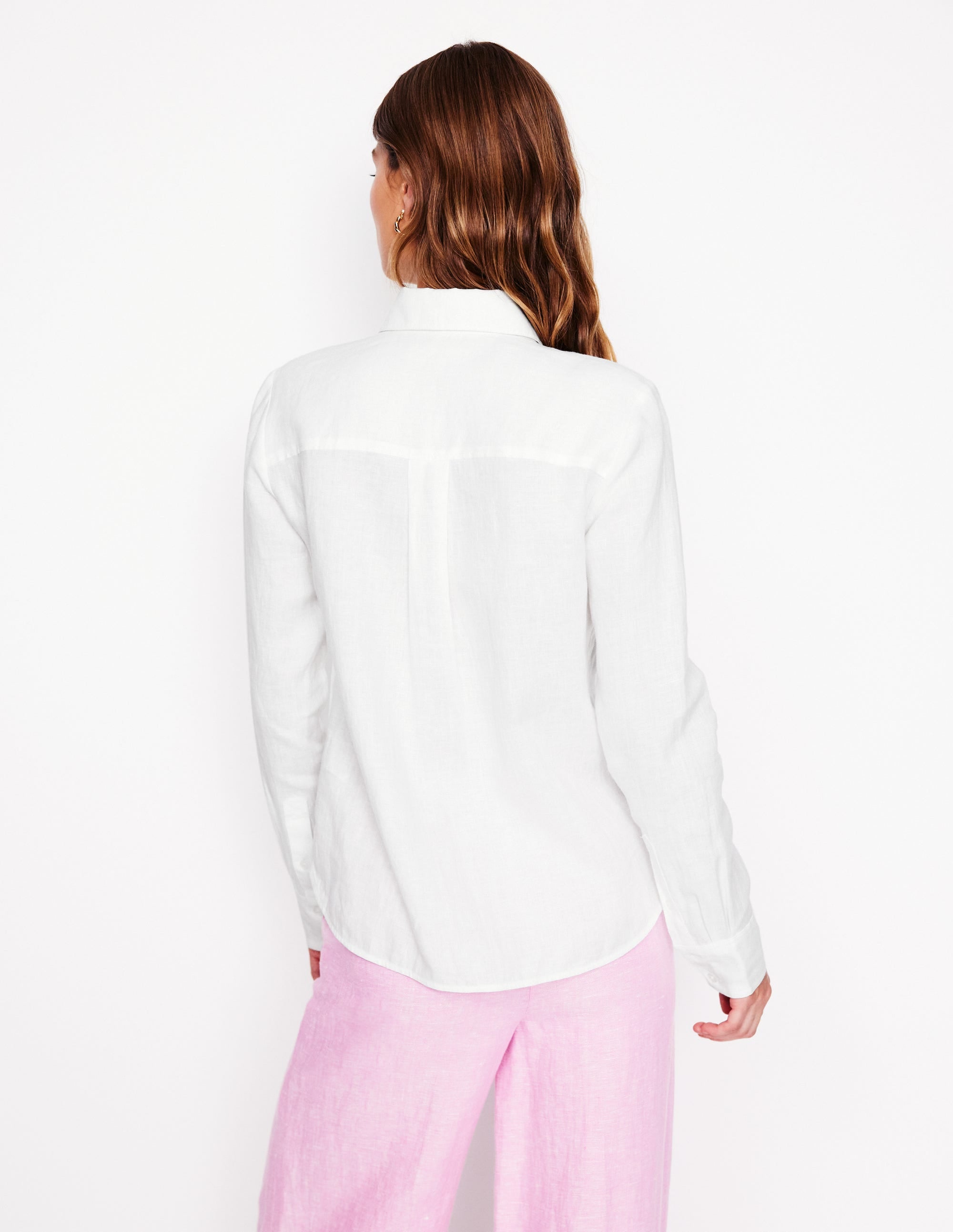 Sienna Leinenhemd-Weiß - Image 3