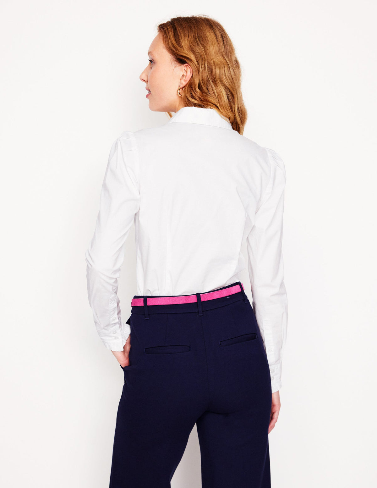 Cara Stretch-Baumwollhemd-Weiß - Image 3