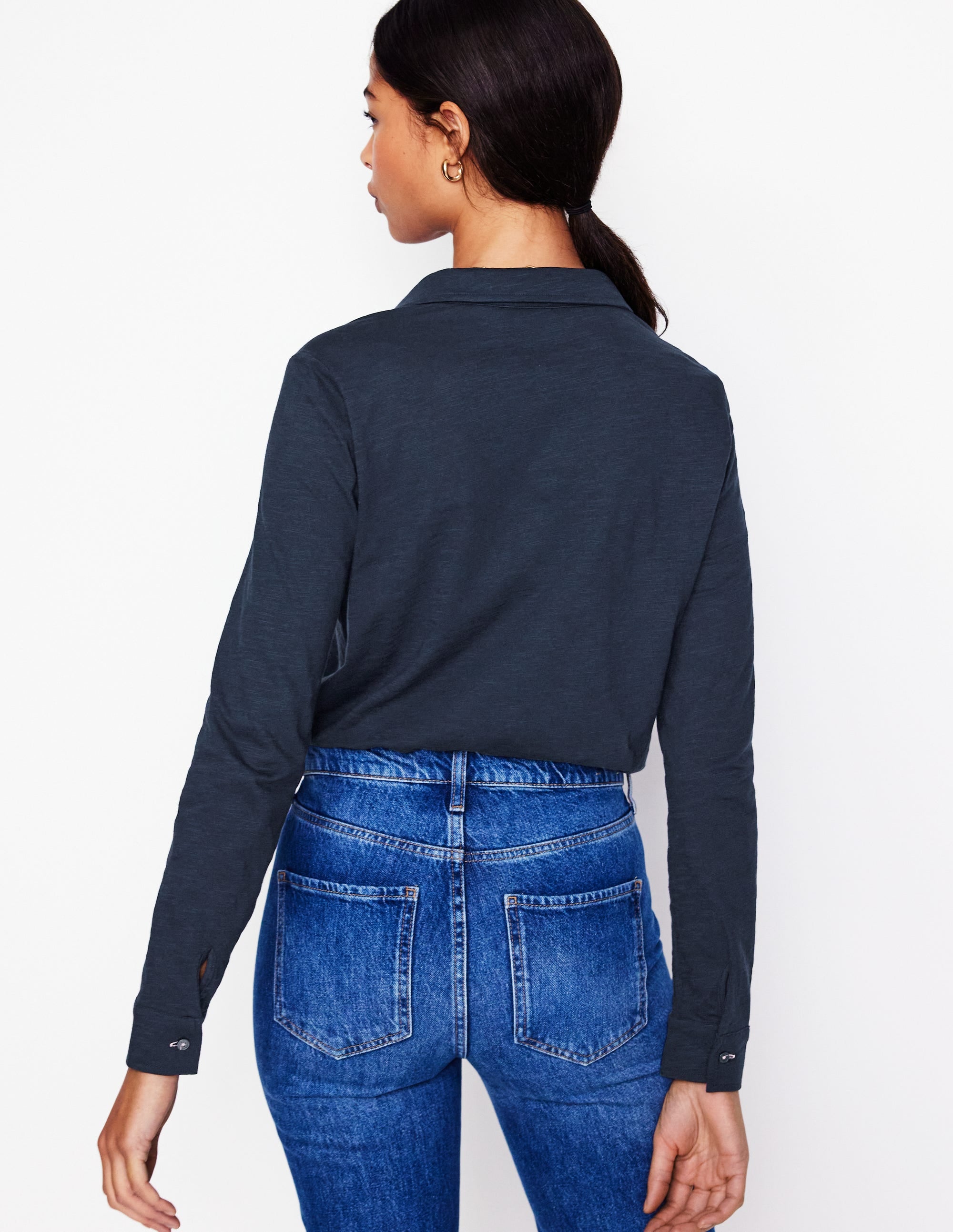 Amy Jersey-Hemd-Marineblaue - Image 3