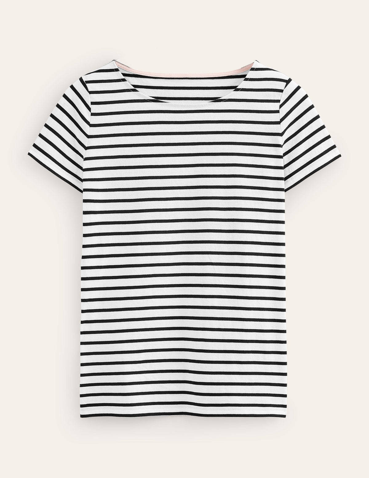 Ella Bretonshirt mit kurzen Ärmeln-Naturweiß, Schwarz - Image 5