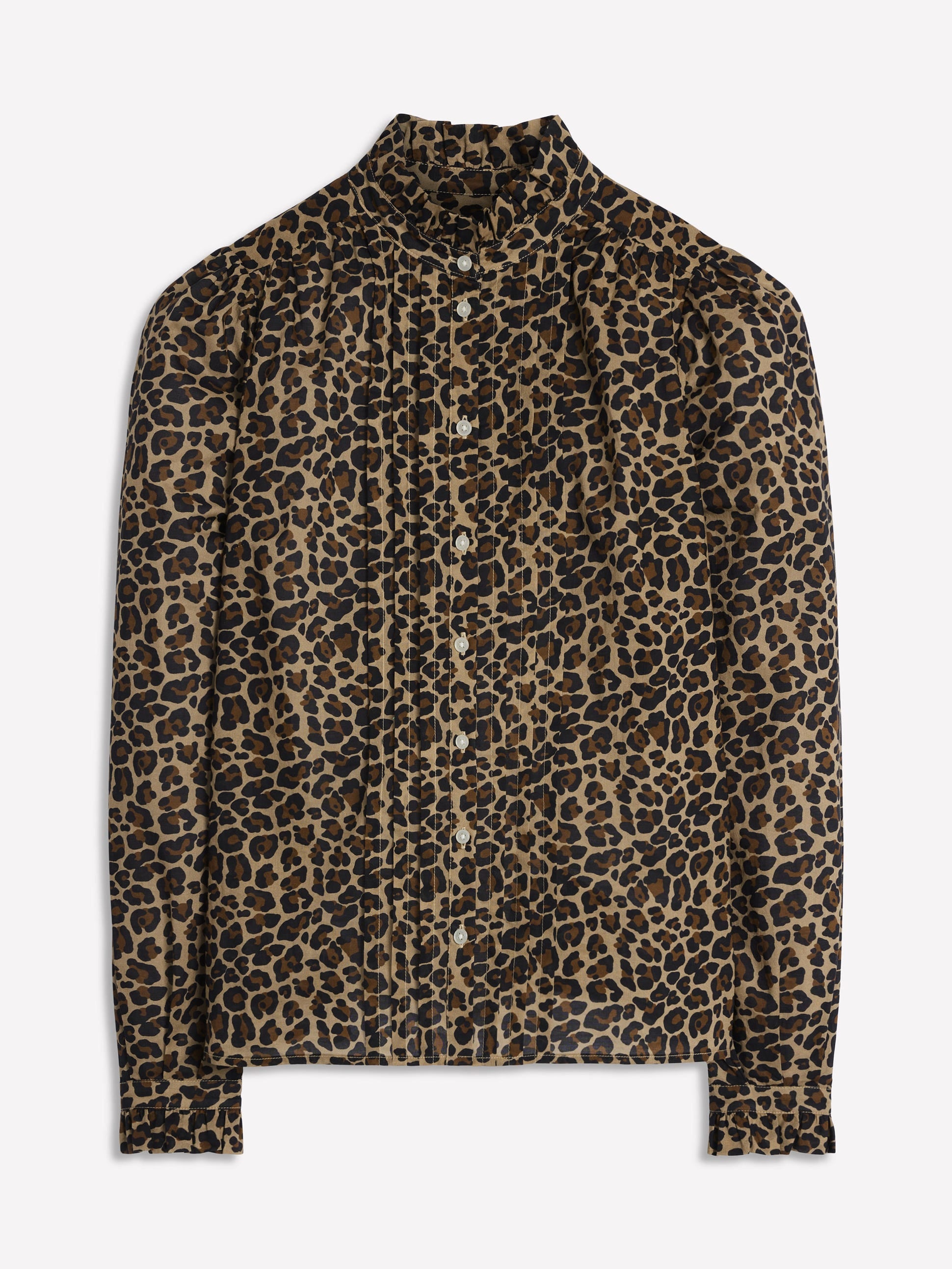 Blouse Felicity en coton-Camel, Motif Cheetah Pop - Image 5