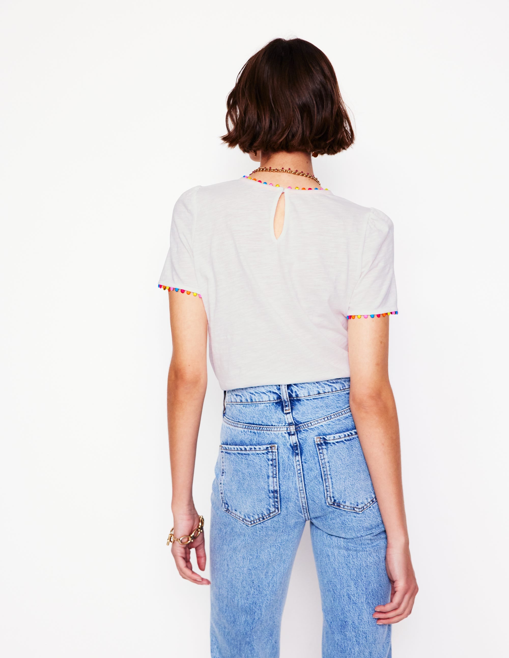 T-shirt Ali en jersey-Blanc, multi - Image 3