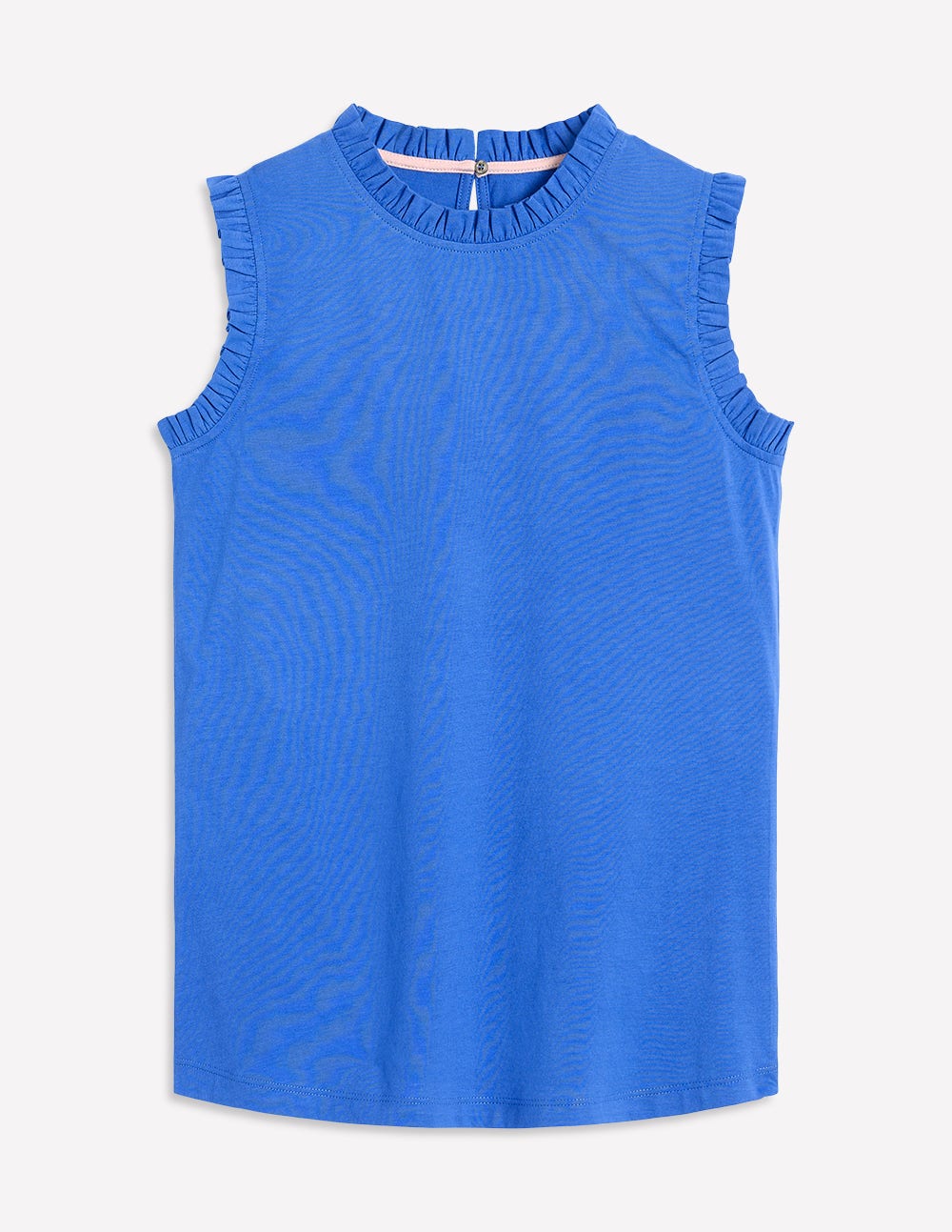 Superweiches Top mit Rüschendetail-Galerie-Blau - Image 5
