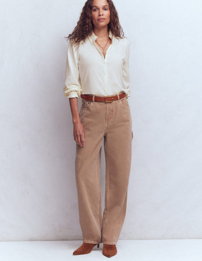 Chemise Effie à smocks-Ivoire-4