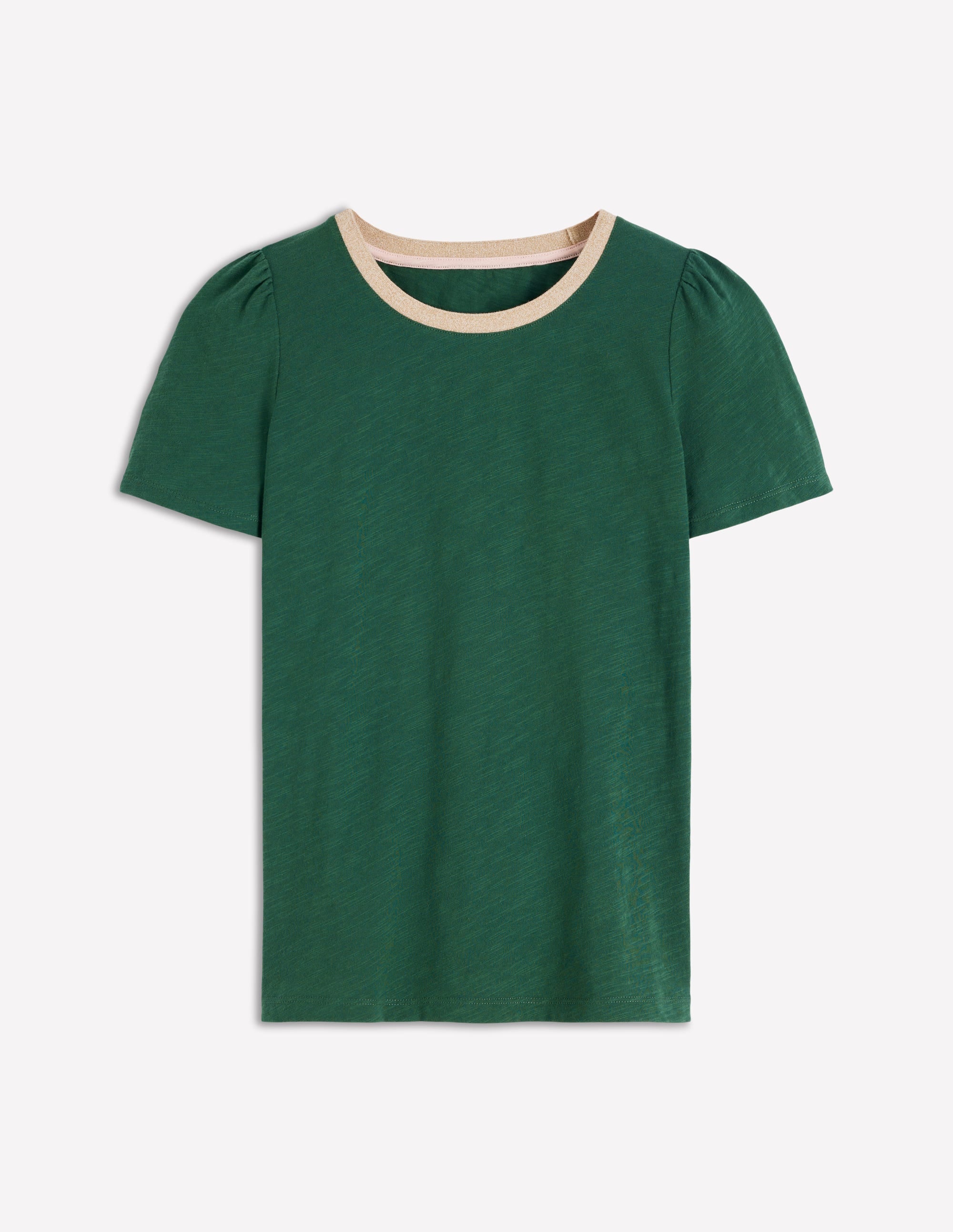T-Shirt mit Metallic-Besatz-Trekking-Grün - Image 5
