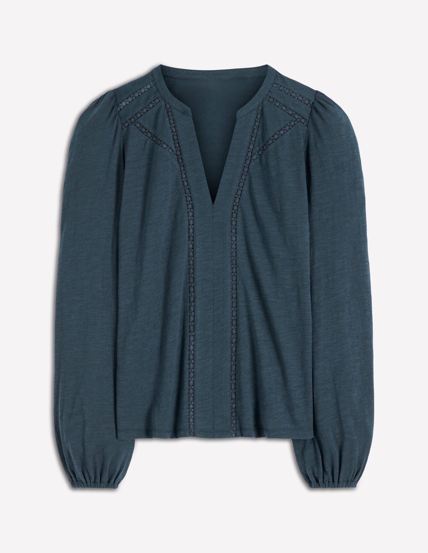 Poppy Langärmliges Oberteil-Mondscheinmeer