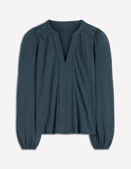 Poppy Langärmliges Oberteil-Mondscheinmeer-4