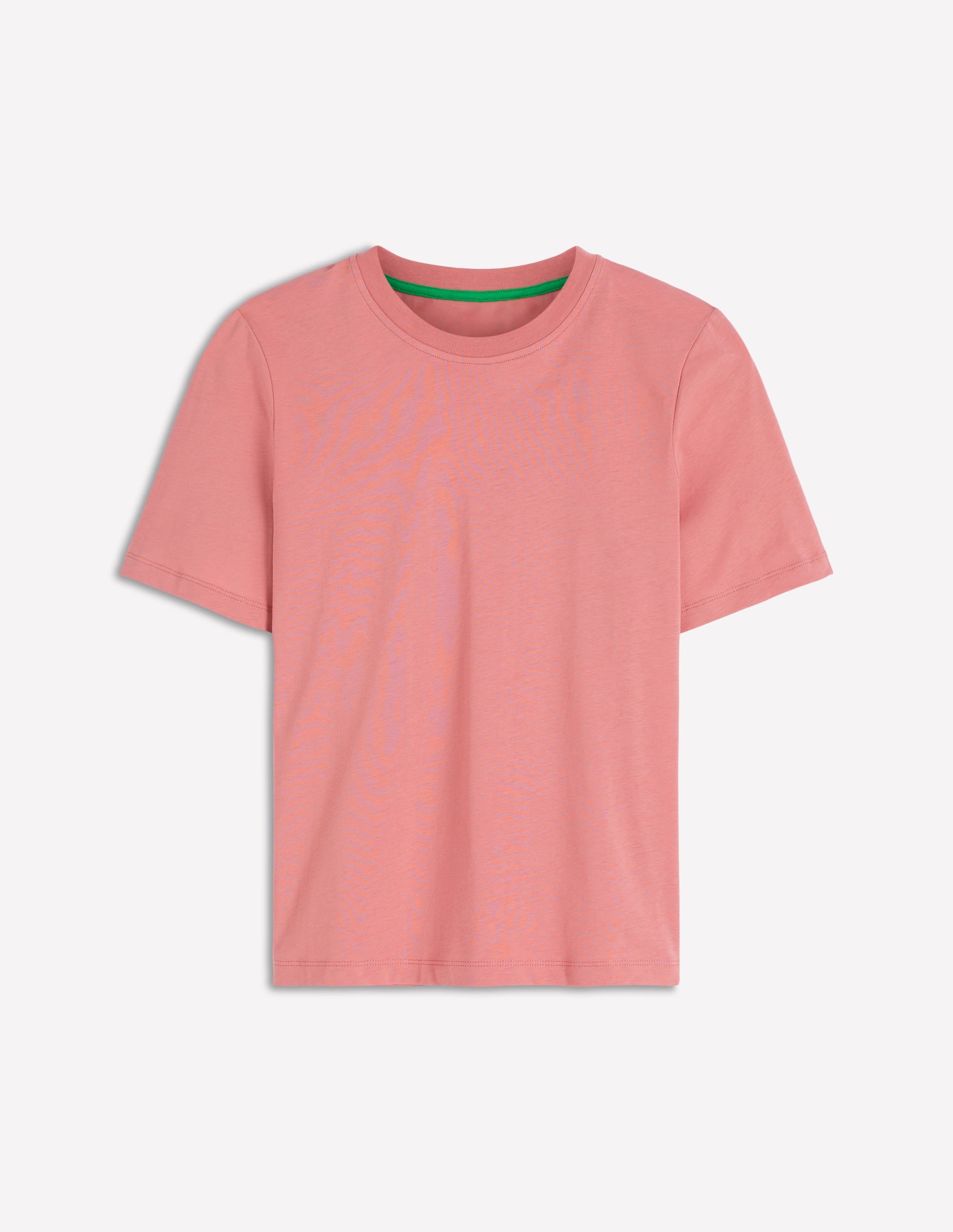 Baumwoll-T-Shirt mit Rundhalsausschnitt-Vintagerosa - Image 4
