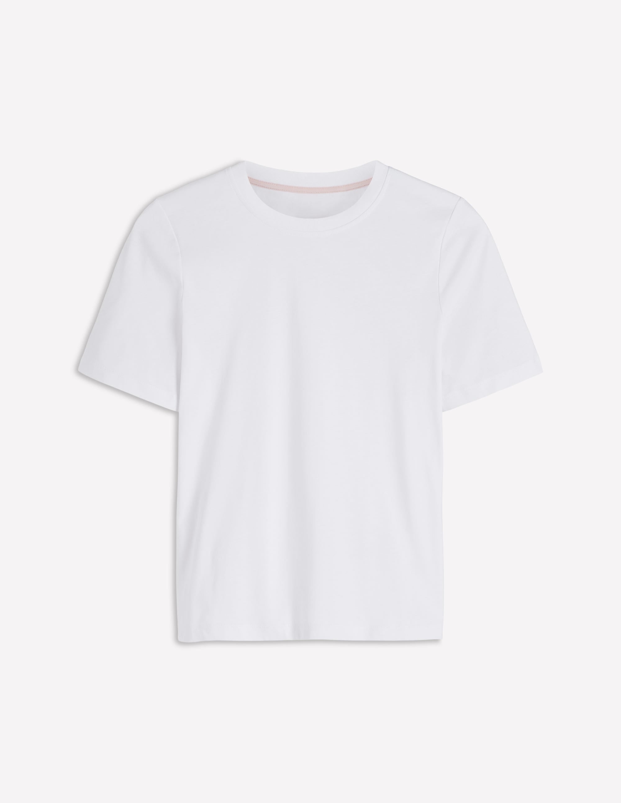 Baumwoll-T-Shirt mit Rundhalsausschnitt-Weiß - Image 6