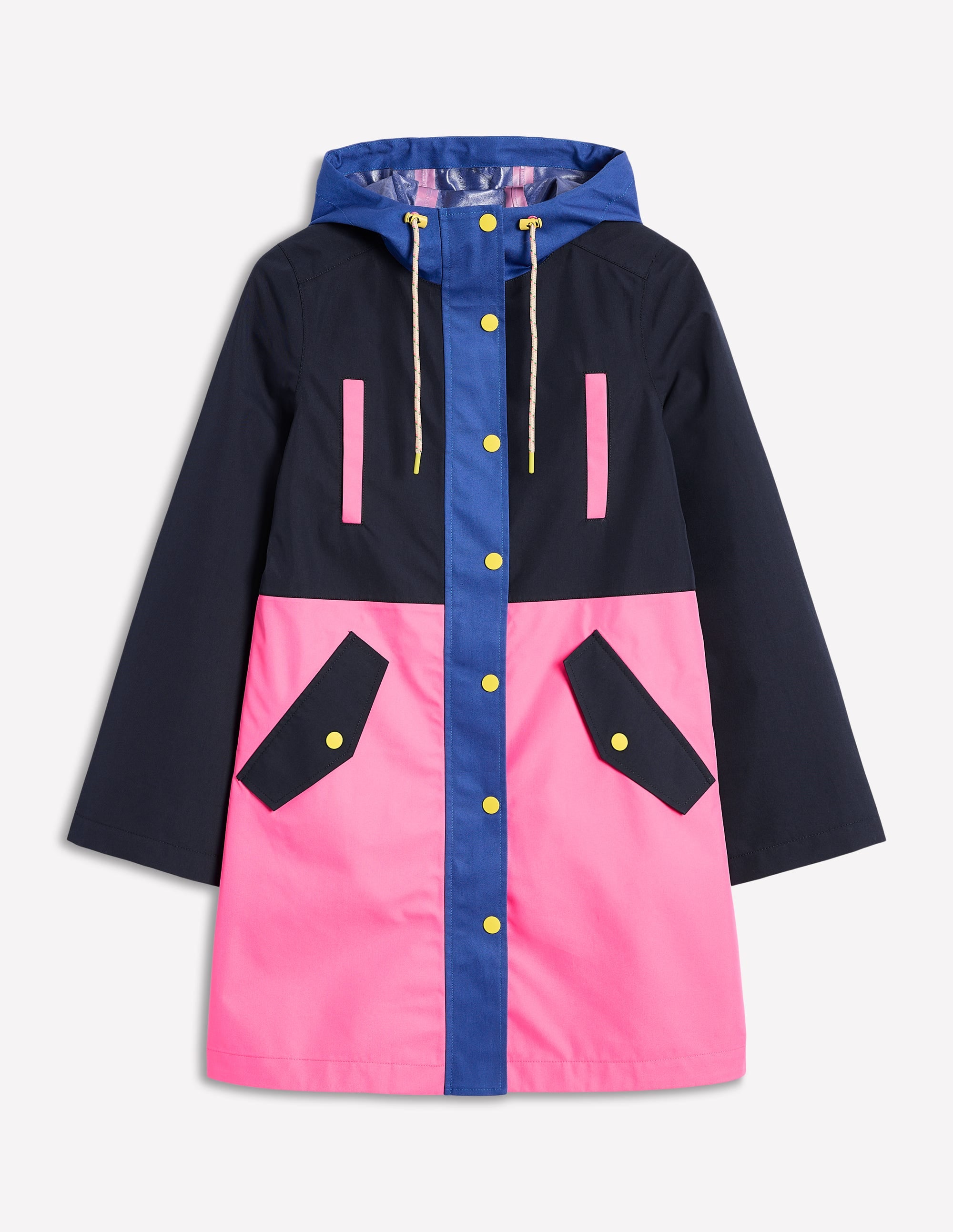Manteau Wells imperméable à capuche-Colour Block - Image 5