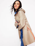 Manteau Wells imperméable à capuche-Couleur neutre
