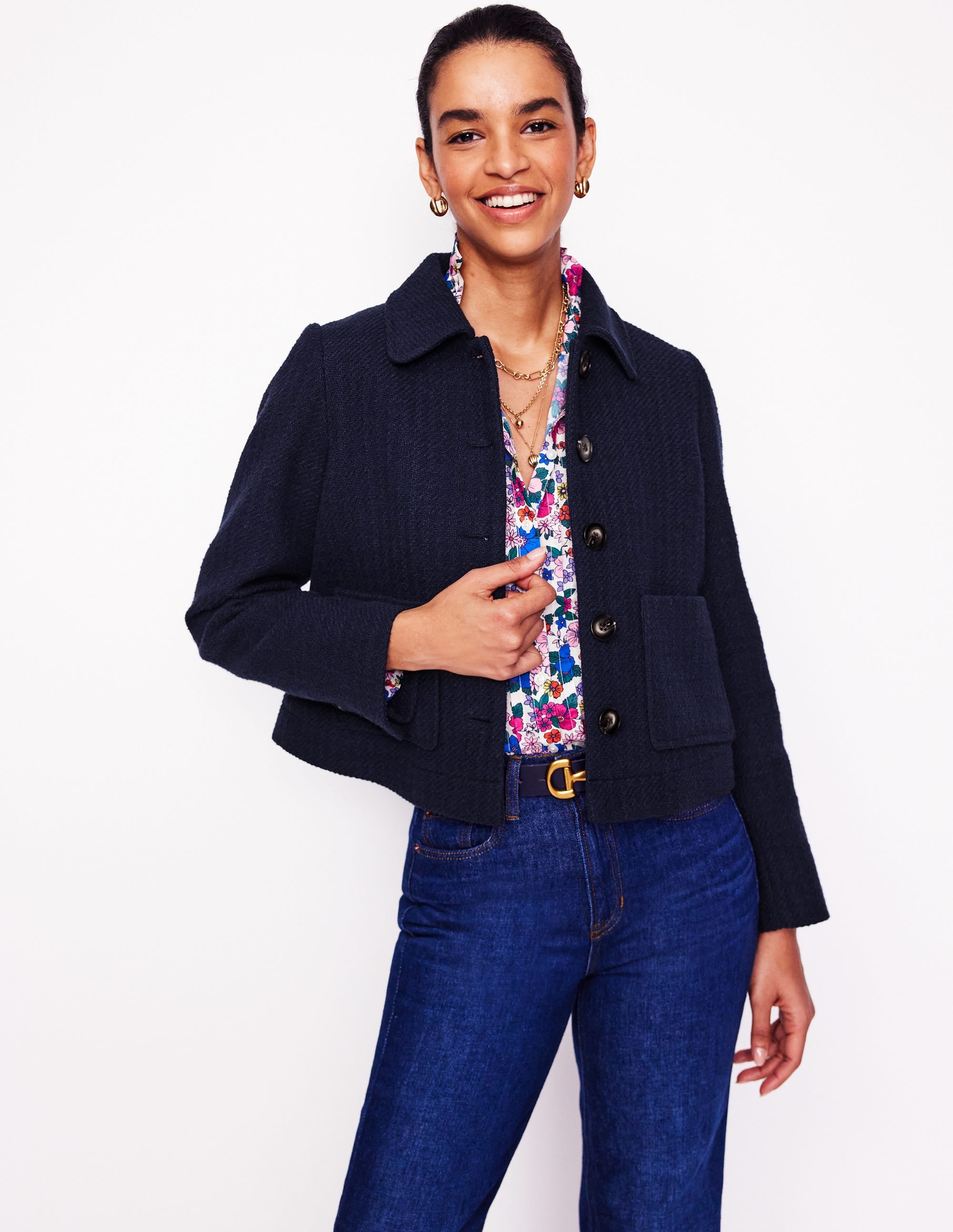 Knightsbridge Swing-Jacke-Aqua Marine Marl - Image 1