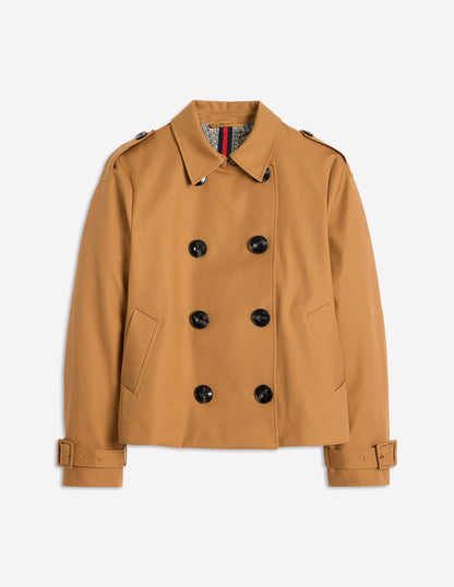 Mayfair Verkürzter Trenchcoat-Haselnussbraun