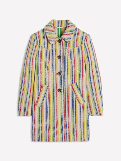 Manteau Lincoln rayé-Sergé rayé arc-en-ciel