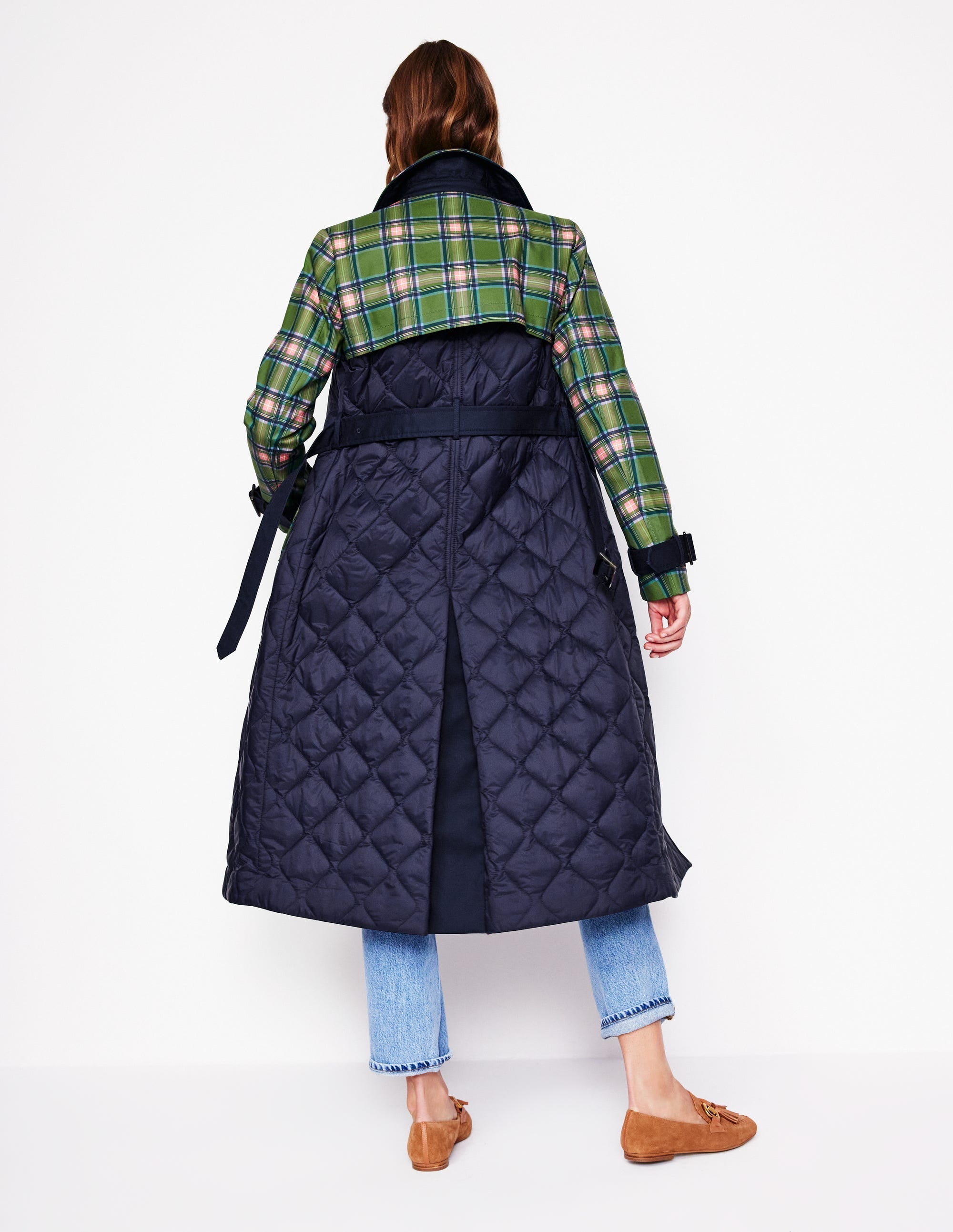 Gesteppter Trenchcoat-Marineblaue - Image 3