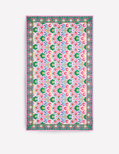 Foulard imprimé façon paréo-Multi, motif Decorative Dandelion