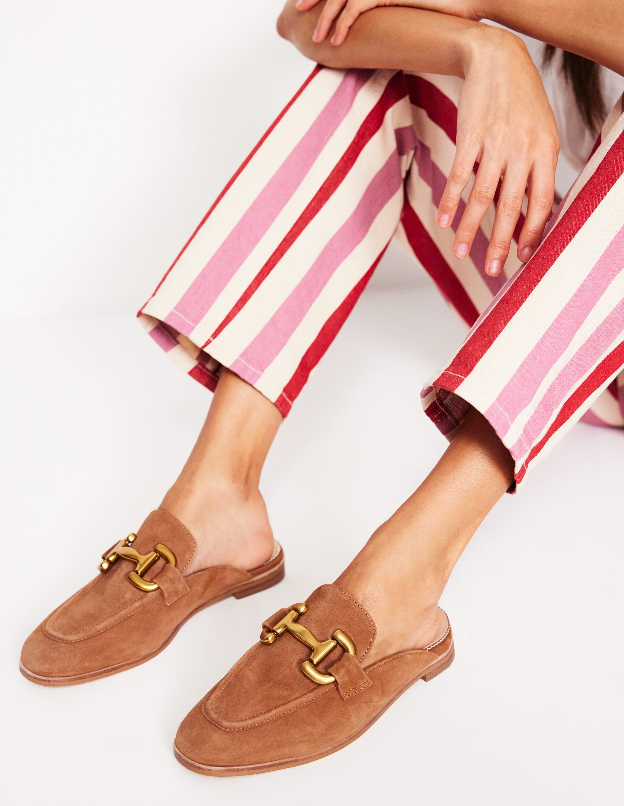 Mules style mocassins Iris à mors-Fauve - Image 3