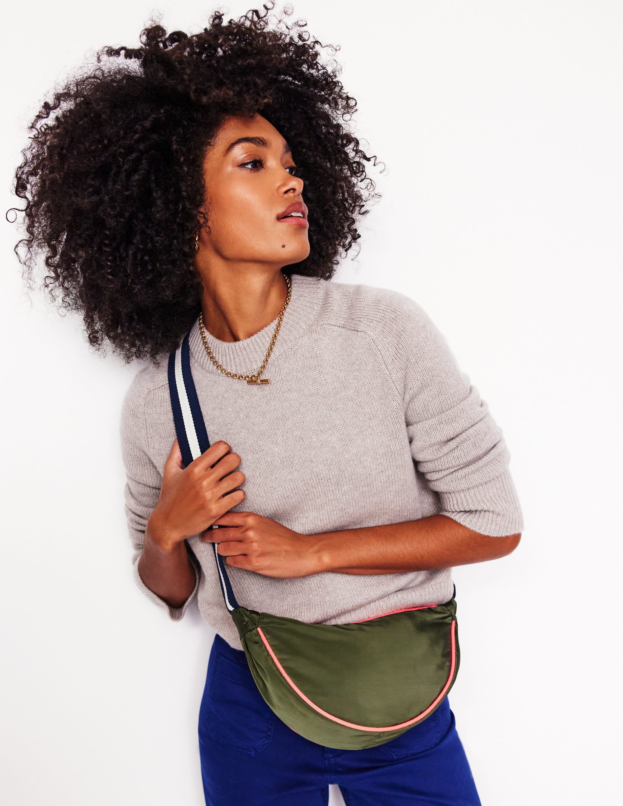 Sac à bandoulière en nylon-Biche - Image 2