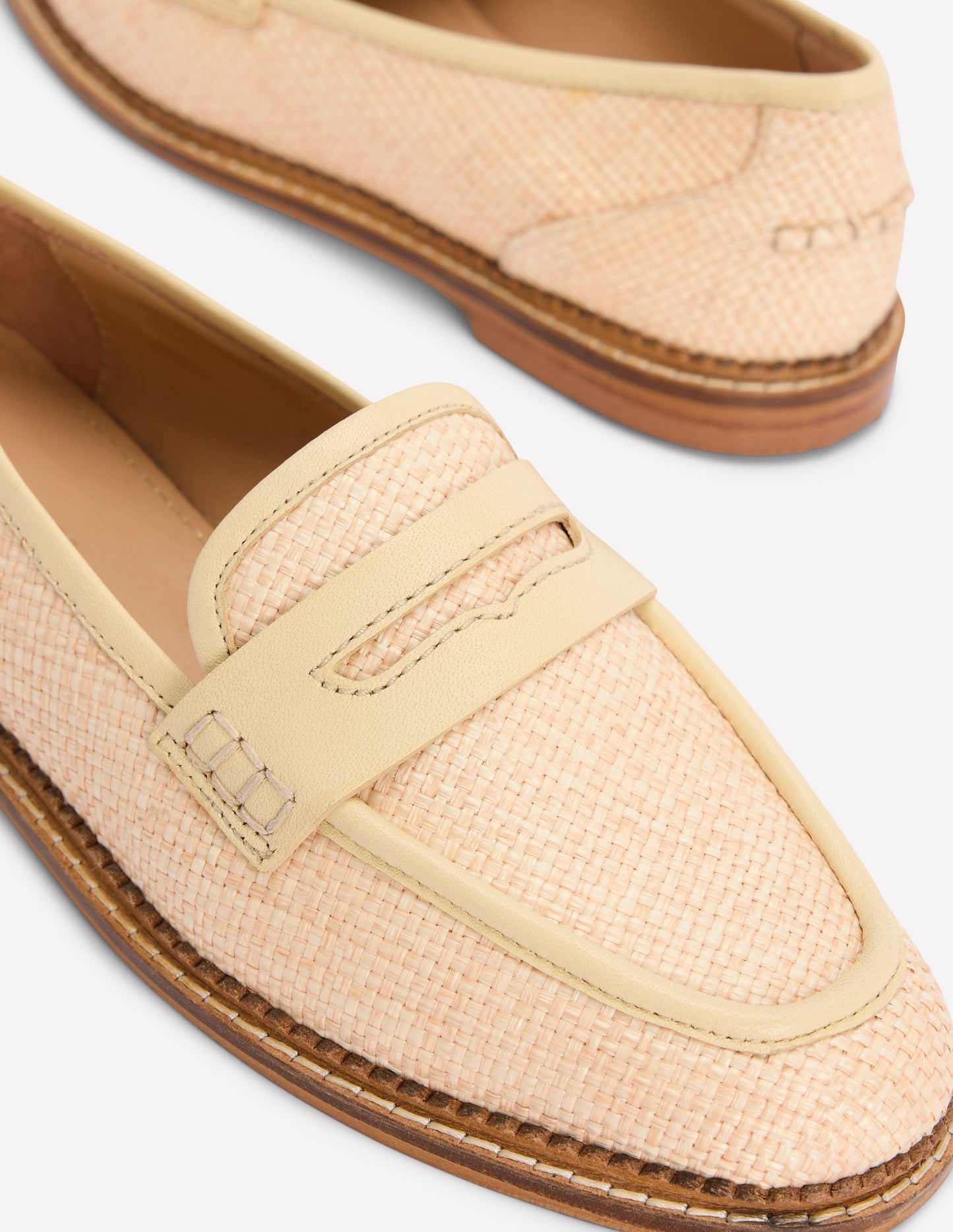 Nya Penny Loafers-Natural