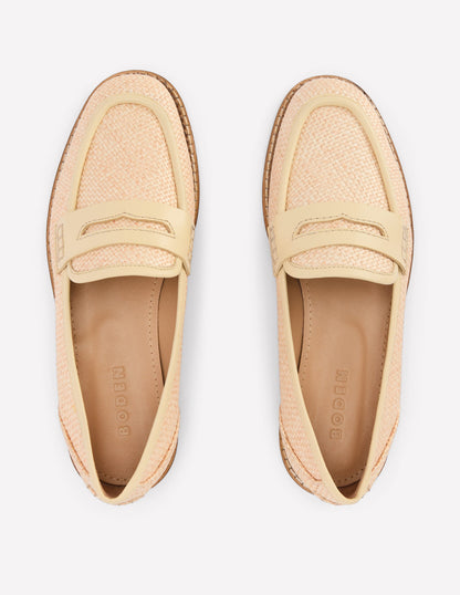 Nya Penny Loafers-Natural