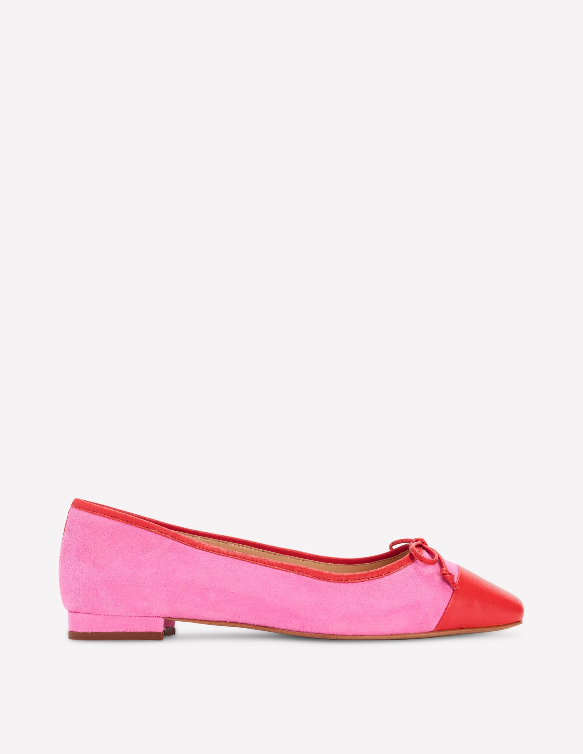 Toe Cap Ballet Flat-Festival Pink - Image 1