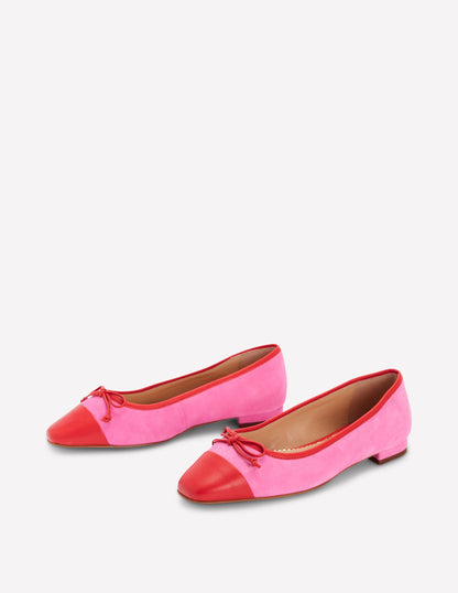 Toe Cap Ballet Flat-Festival Pink