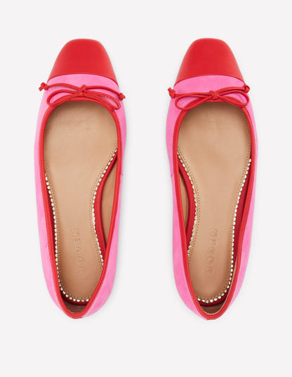 Toe Cap Ballet Flat-Festival Pink