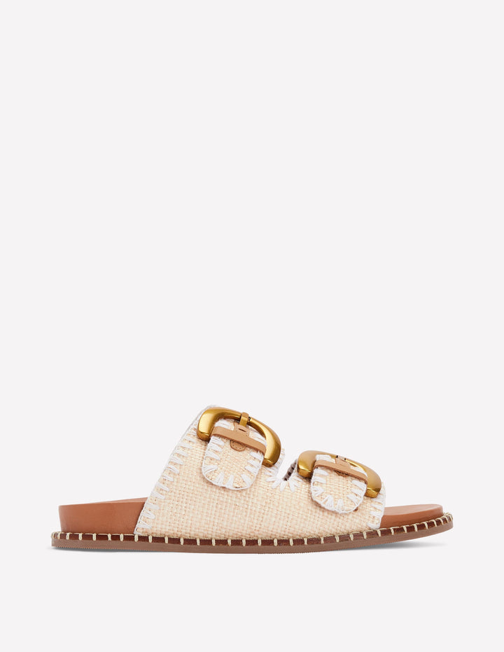 Alberta Sandalen mit Fußbett-Ecru