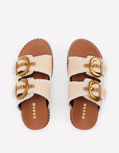 Alberta Sandalen mit Fußbett-Ecru