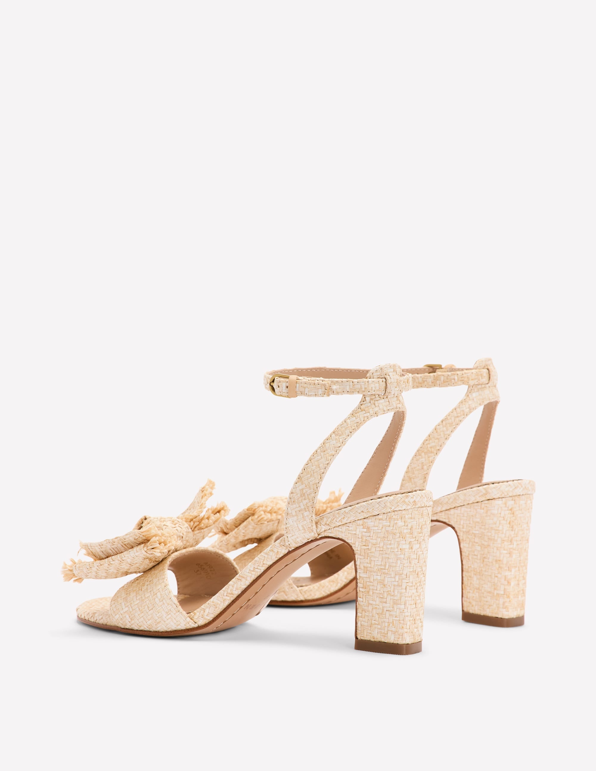 Sandales à talons avec nœud-Avoine - Image 5
