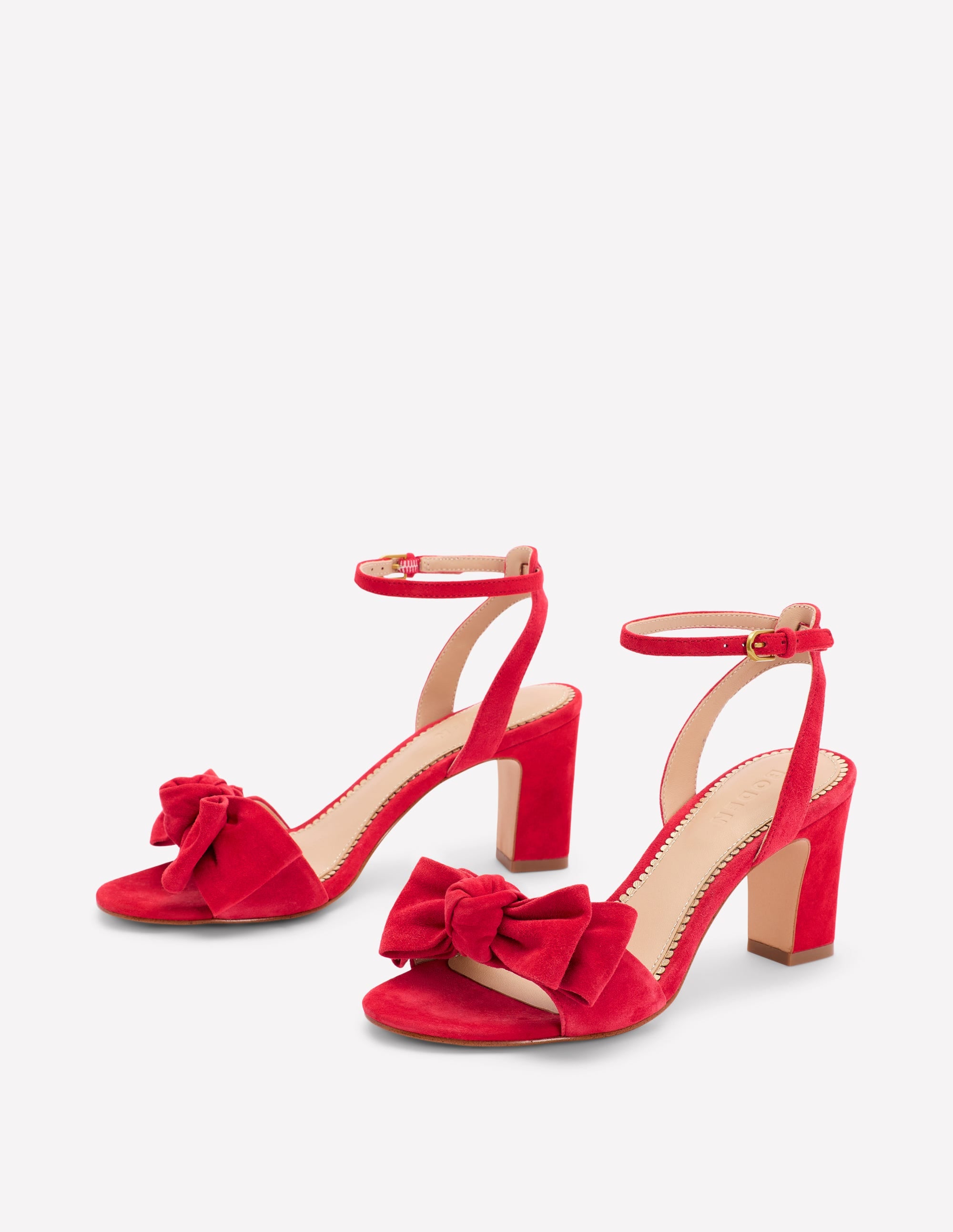 Absatzsandalen mit Schleife-Hibiskus - Image 4