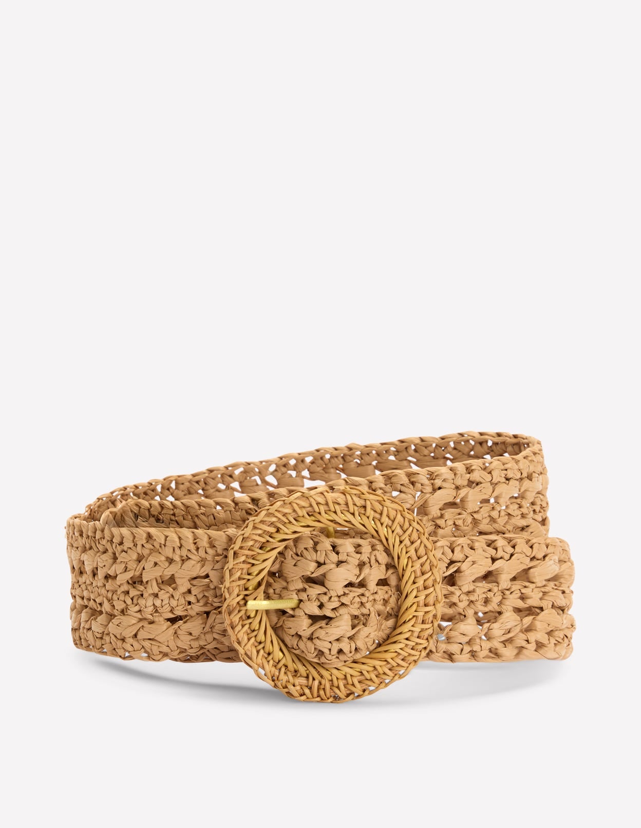 Interest Raffia Belt-Natural-2