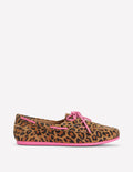 Bootsschuhe-Mohair, Leopardenmuster