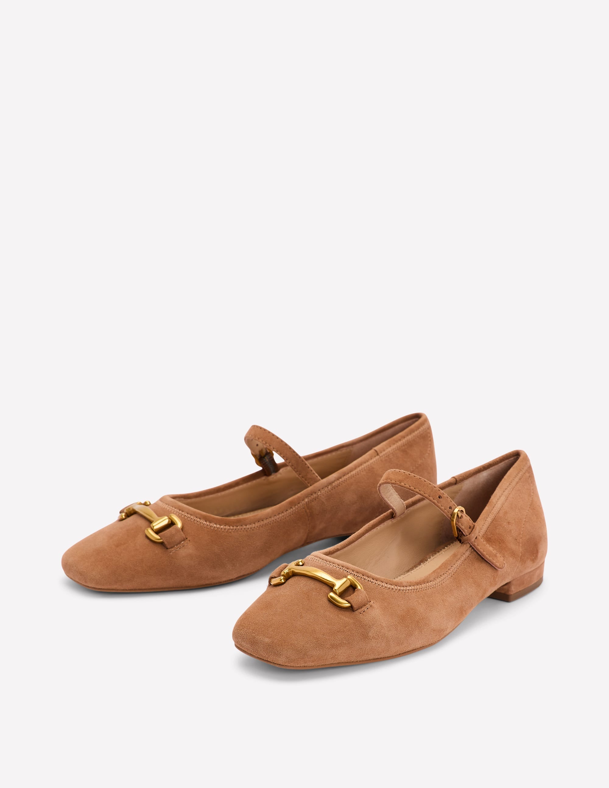 Flache Mary Janes mit Trensendetail-Ingwer - Image 2