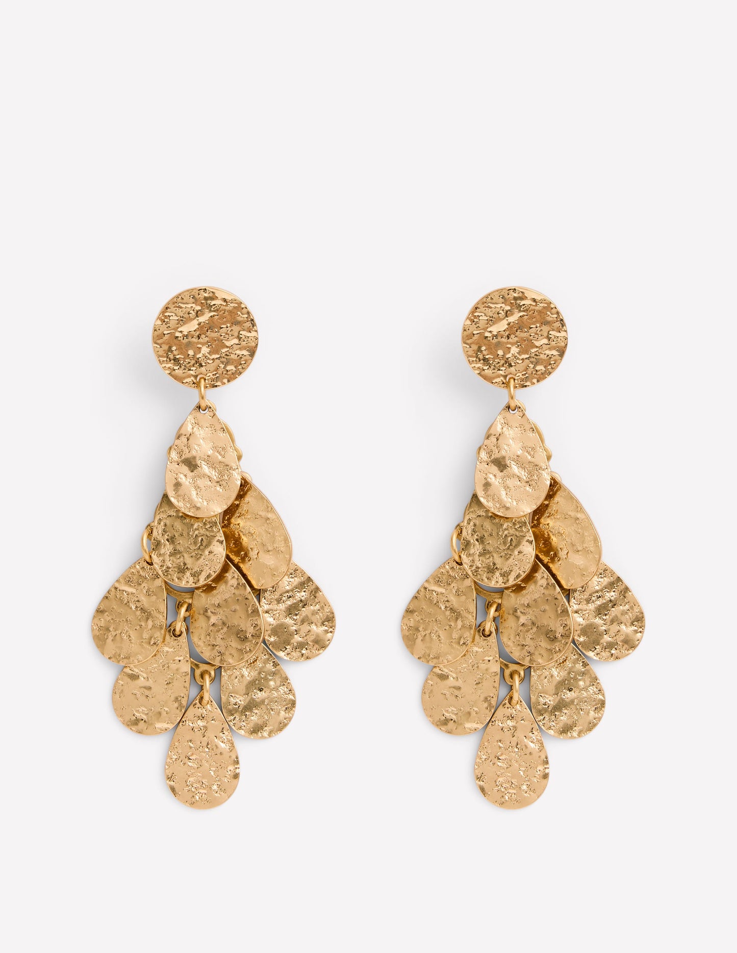 Boucles d'oreilles martelées-Aquamarine Bunny