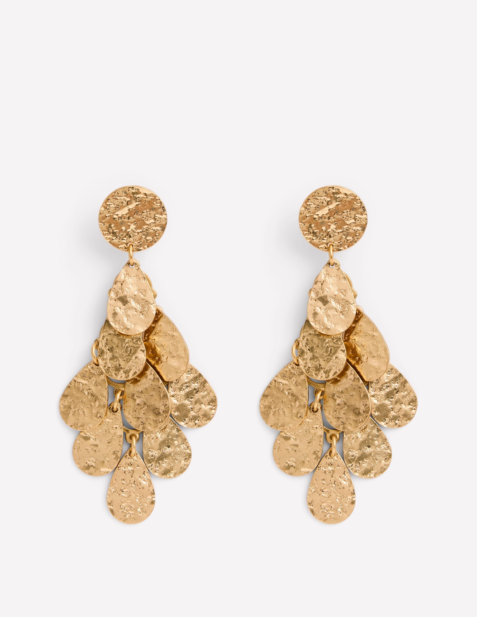 Boucles d'oreilles martelées-Aquamarine Bunny - Image 1