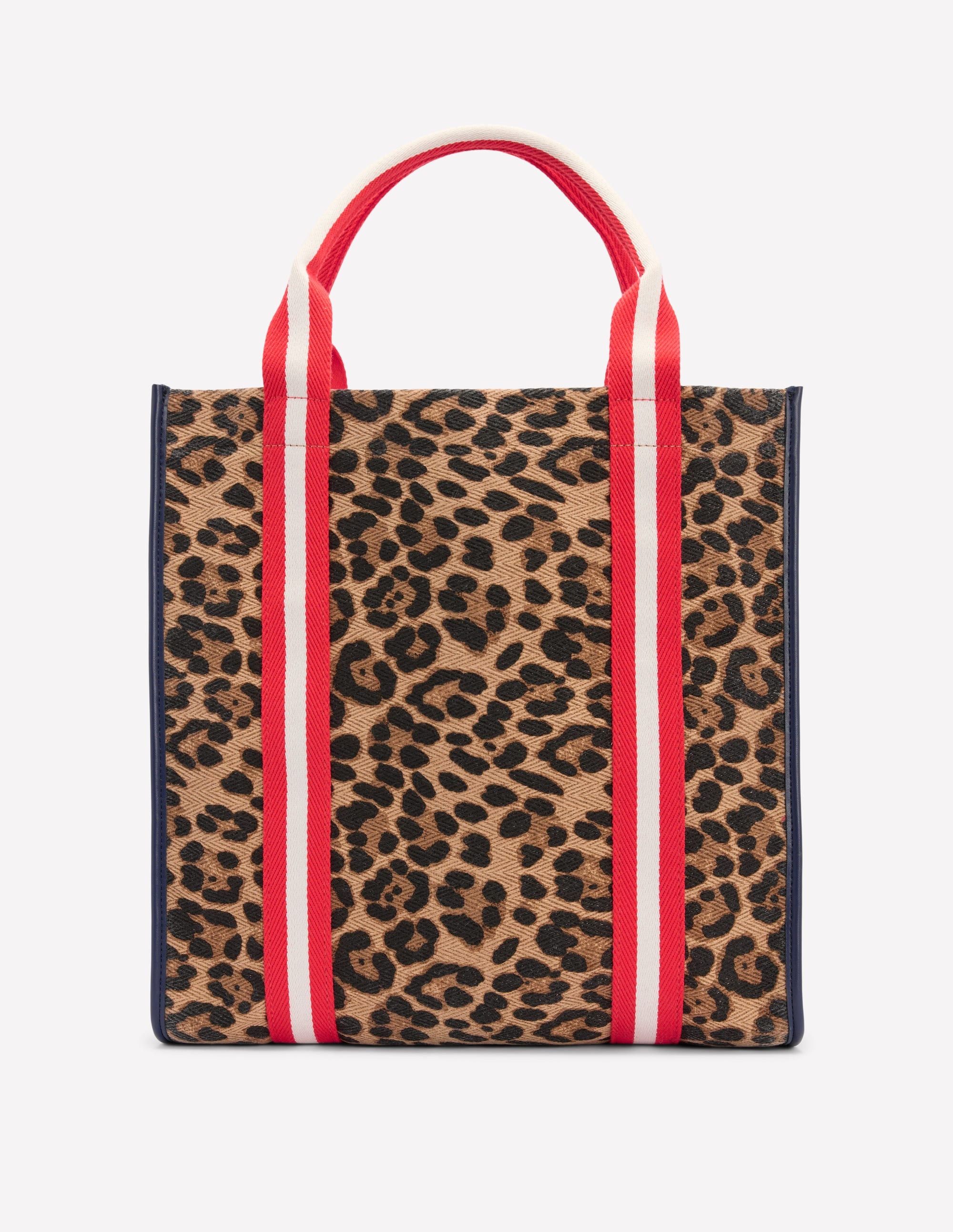 Sac cabas en toile-Cœurs folk rouge rockabilly - Image 1
