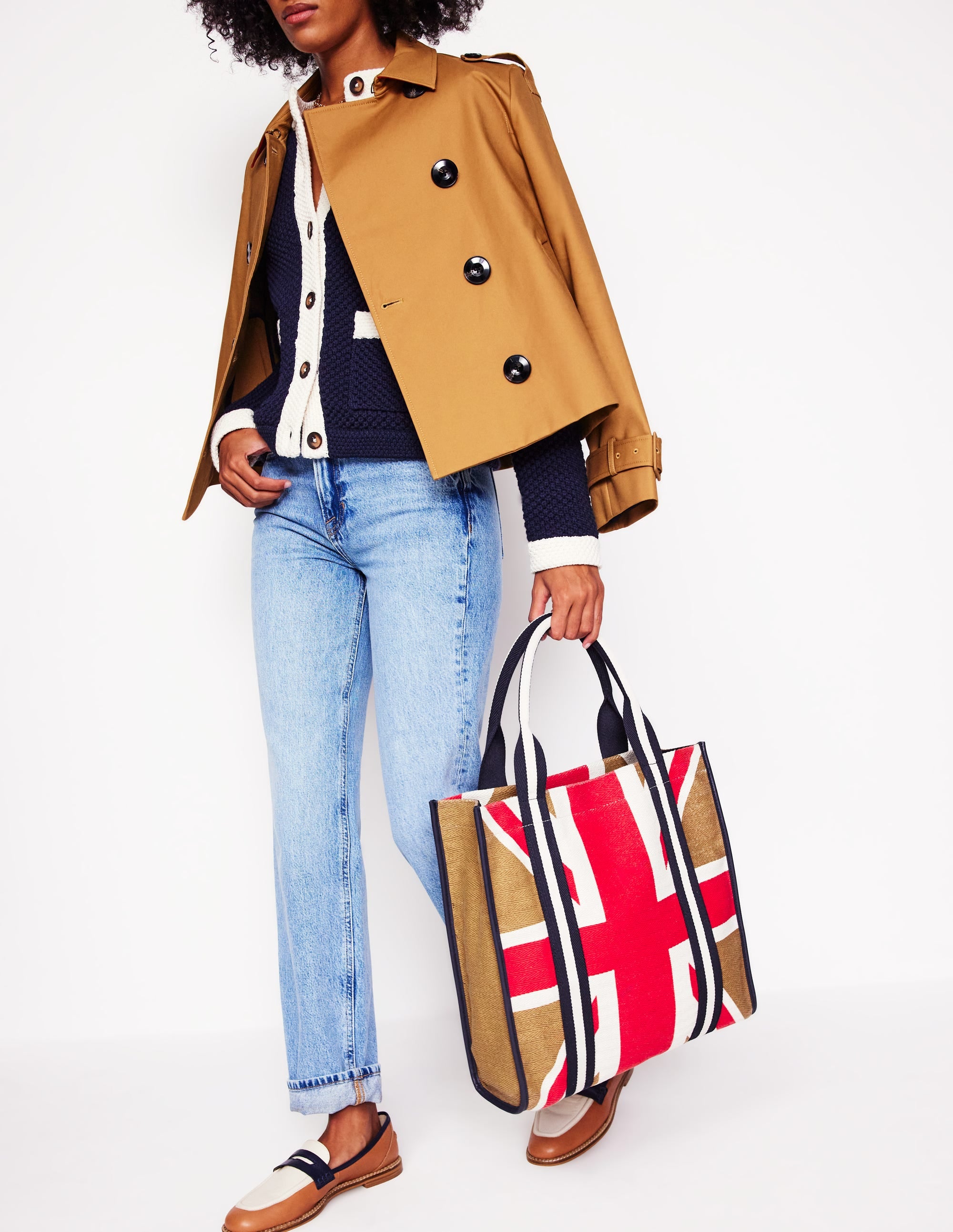 Sac cabas en toile-Motif Union Jack neutre - Image 2