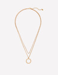 Collier effet accumulation à anneau circulaire-Aquamarine Bunny