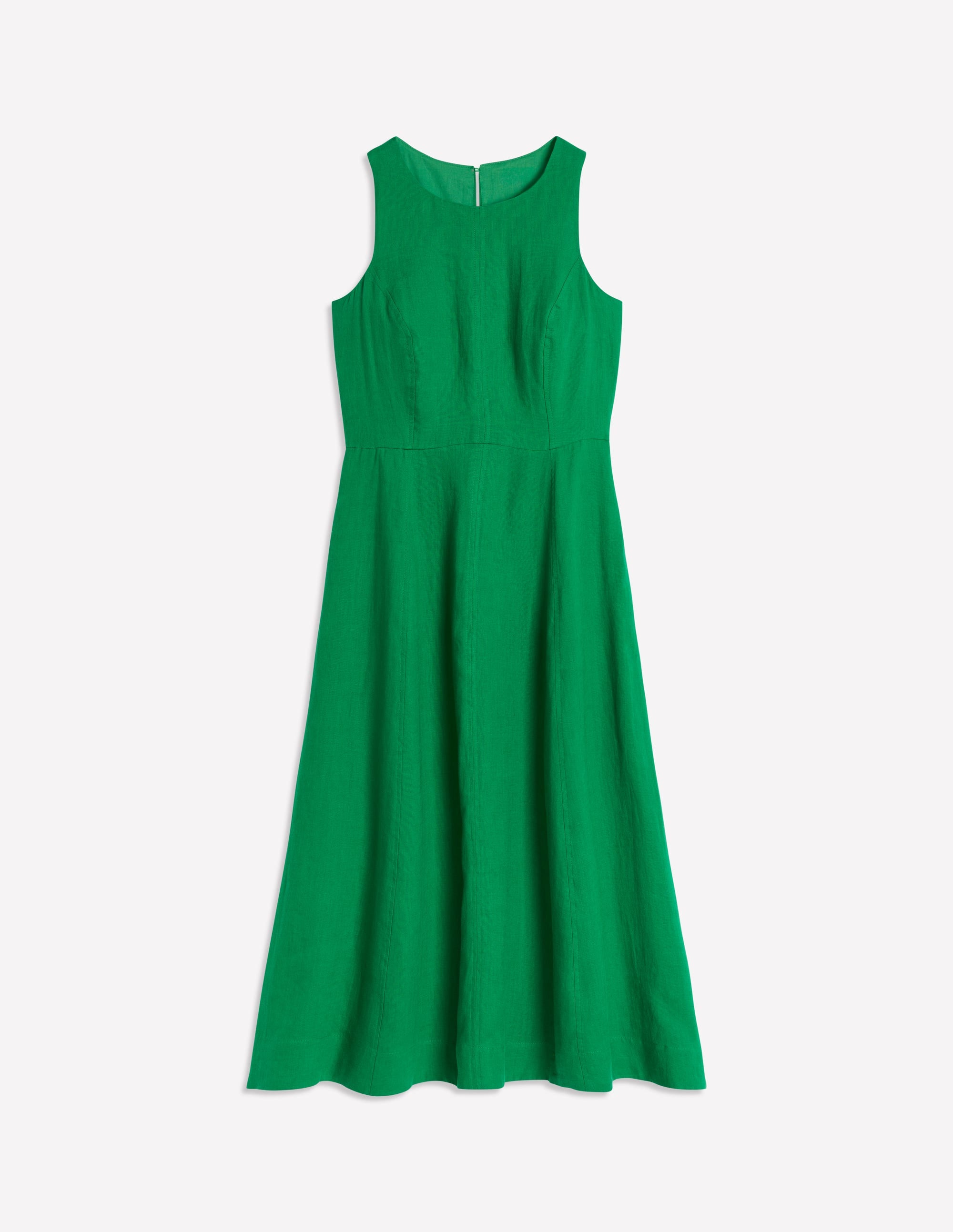 Carla Leinen-Midikleid-Grünes Tamburin - Image 6
