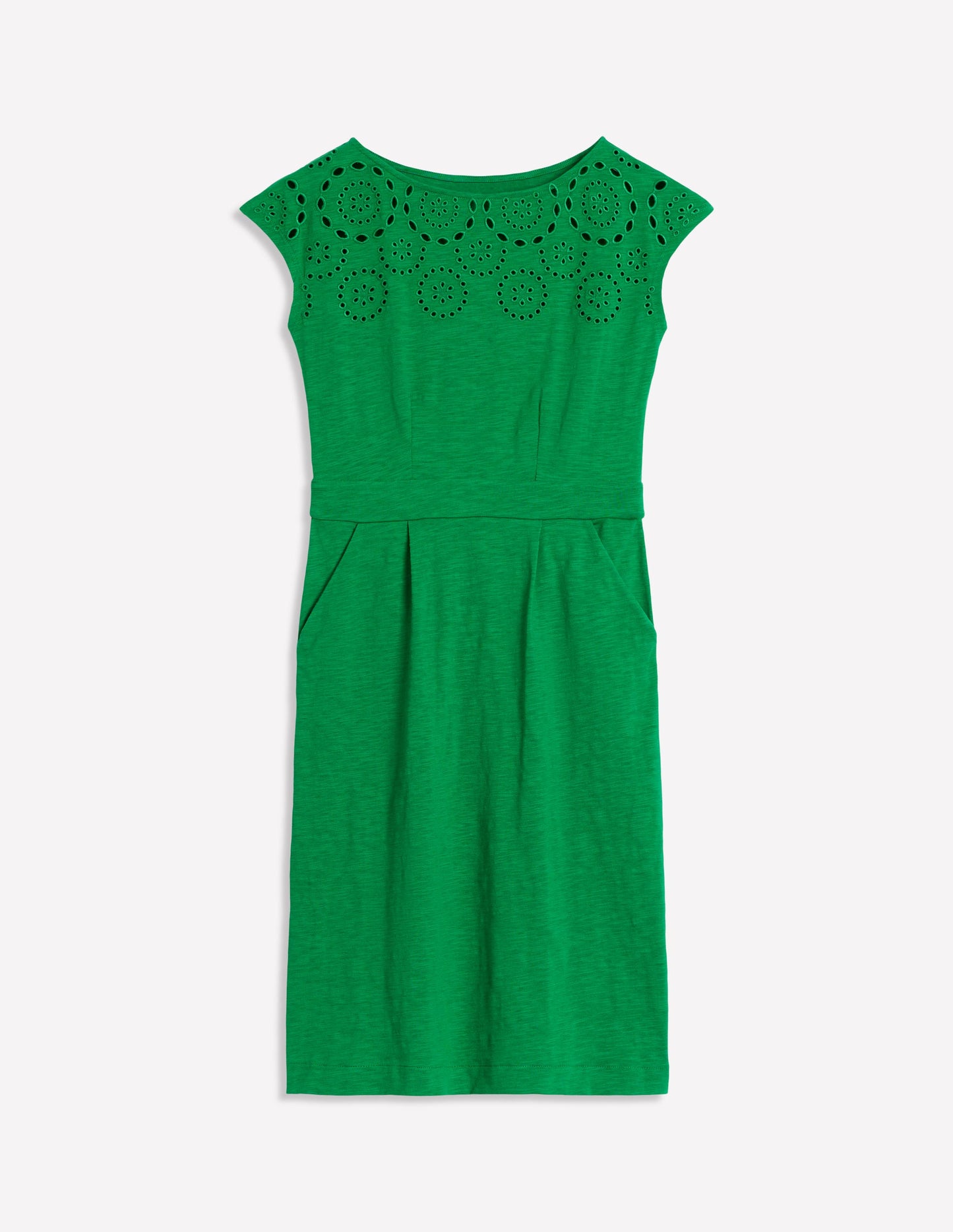 Florrie Broderie Dress-Rich Emerald