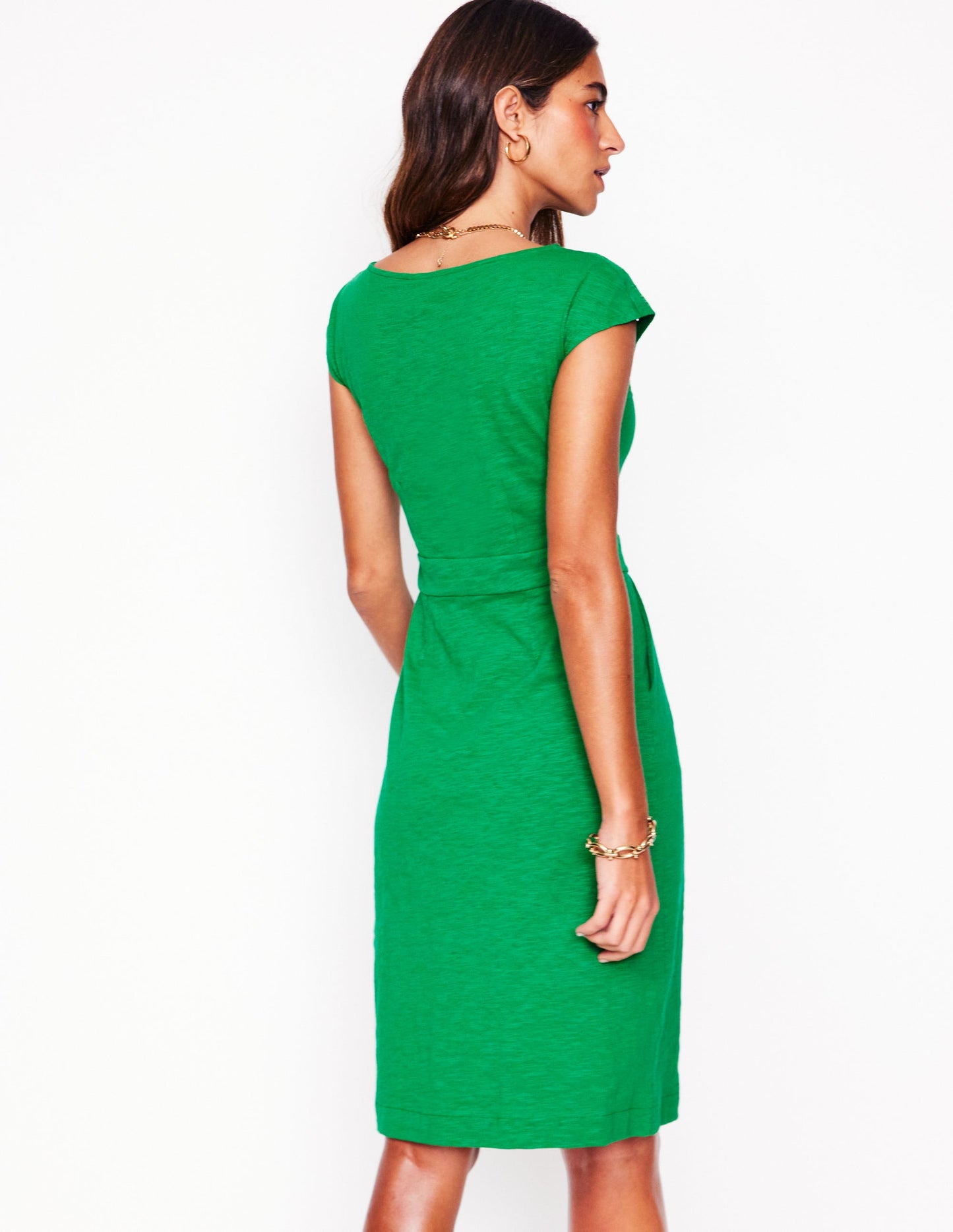 Florrie Broderie Dress-Rich Emerald