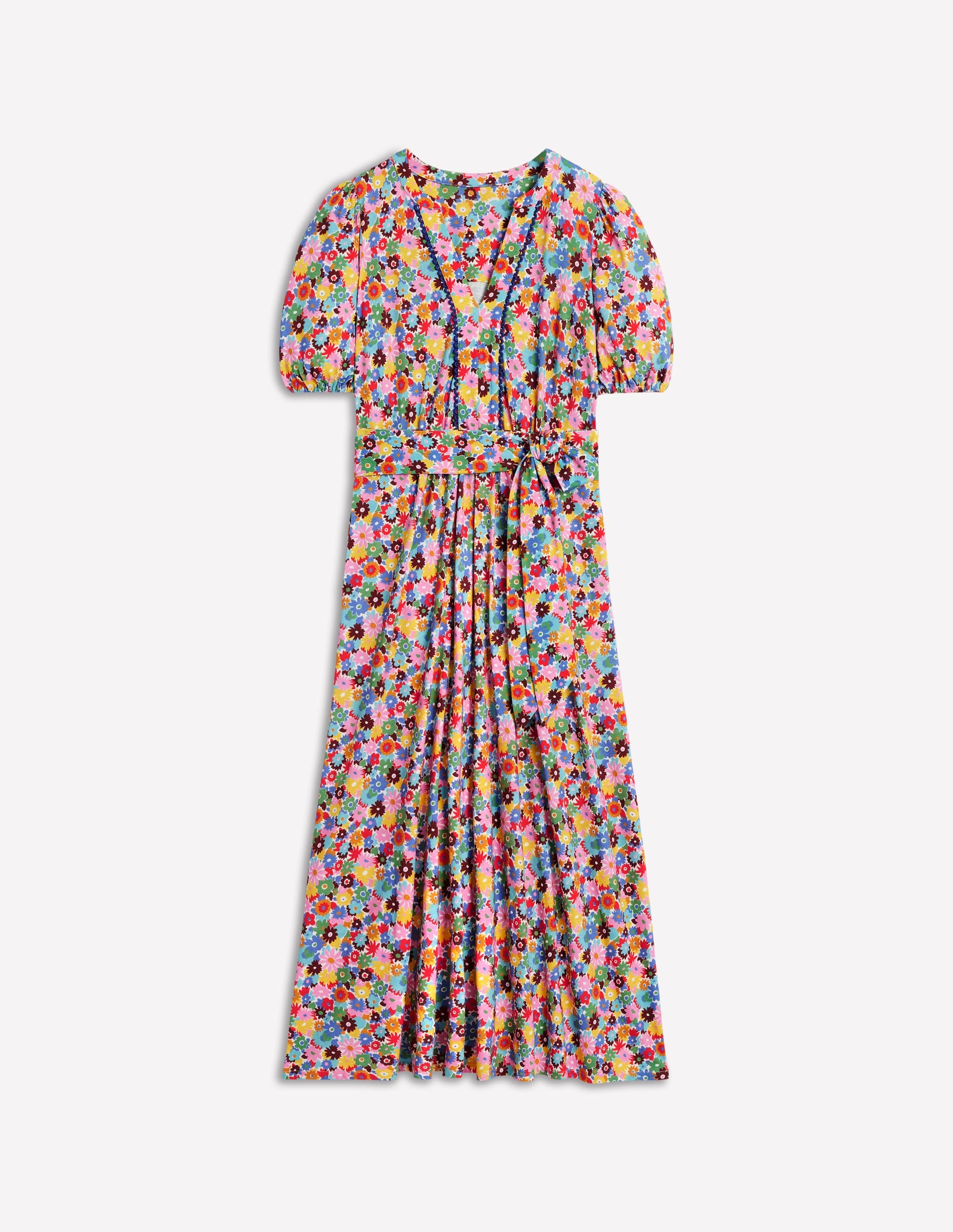Robe midi Sofia en jersey-Multi, motif Paintbox Ditsy - Image 6